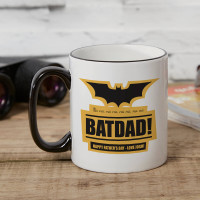 personalised Batdad Two Tone Mug Black