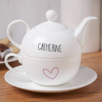 personalised Beau Tea Ful Tea For One Teapot