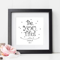 Personalised Be You Tiful Wall Art