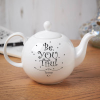 personalised Be You Tiful Pot Belly Teapot