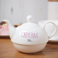 personalised Beau Tea Ful Tea For One Teapot