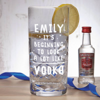 personalised Beginning to look a lot like Vodka Gift Set