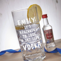 personalised Beginning to look a lot like Vodka Gift Set