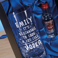 personalised Beginning to look a lot like Vodka Gift Set