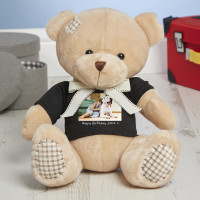 personalised Photo Beige Harley Bear