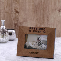 personalised best dog photo frame