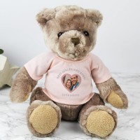 personalised Best Girlfriend Ever Cuddly Photo Bear