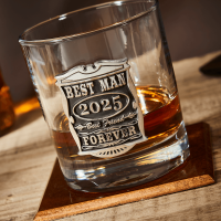 English Pewter Best Man Glass Whisky Tumbler