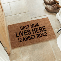 personalised coir mat