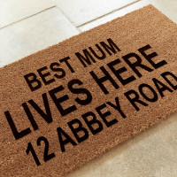 personalised coir mat