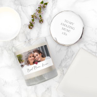 personalised Best Mum Ever Photo Candle