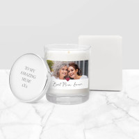 personalised Best Mum Ever Photo Candle