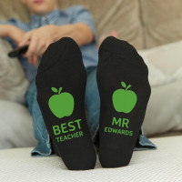 personalised best teacher socks