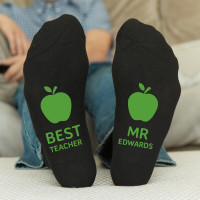 personalised best teacher socks