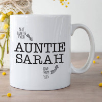 Personalised Awesome Auntie Photo Frame Durham Mug