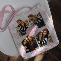 personalised BFFS 4 Photo Canvas Tote Bag