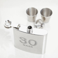 Personalised 30th Birthday Hip Flask