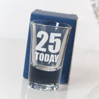 personalised Big Birthday Conical Shot Glass