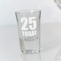 personalised Big Birthday Conical Shot Glass