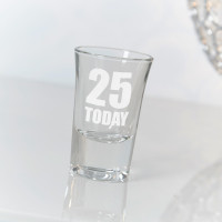 personalised Big Birthday Conical Shot Glass