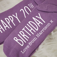 personalised birthday socks