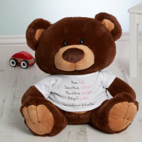 Personalised Birthday Bear Chocolate Charlie Teddy Bear