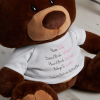 Personalised Birthday Bear Chocolate Charlie Teddy Bear