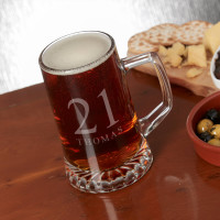 Personalised Glass Tankard Age Design