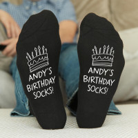 personalised birthday cake socks