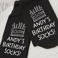 personalised birthday cake socks