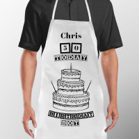 Personalised Birthday Cake Apron 