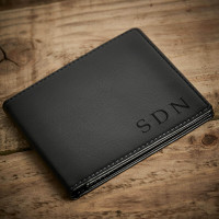 personalised initials wallet