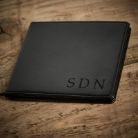 personalised initials wallet
