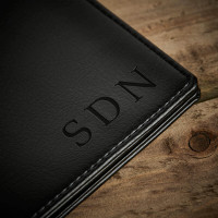 personalised initials wallet