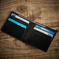 personalised initials wallet