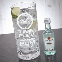 personalised Blenheim High Ball Gift Set with Bacardi