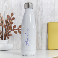 Personalised White Water bottle