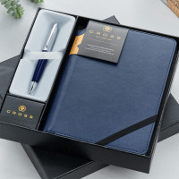 personalised Cross Gift Set Notebook & Pen