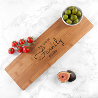 personalised Bamboo Family Serving Board