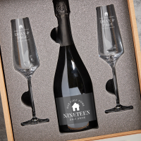 Our First Home Prosecco & Glasses Gift Set 