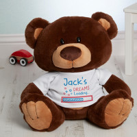 Personalised Boy Dreams Loading Chocolate Charlie Bear