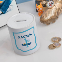 Personalised Baby Boy's 1st Birthday Personalised Money Box