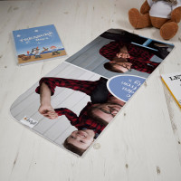 Boys Blue Double Photo Blanket