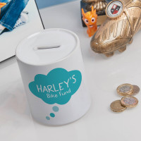 personalised Boys Dream Bubble Personalised Money Box