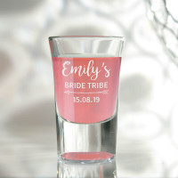 personalised Bride Tribe Conical Shot Glass