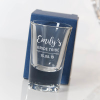 personalised Bride Tribe Conical Shot Glass