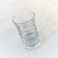 personalised Bride Tribe Conical Shot Glass