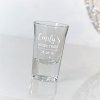 personalised Bride Tribe Conical Shot Glass