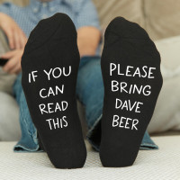 personalised bring me beer socks