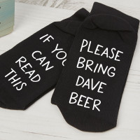 personalised bring me beer socks